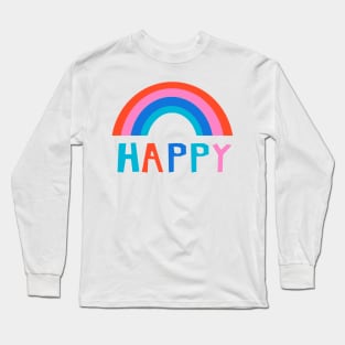 Happy Rainbow Long Sleeve T-Shirt